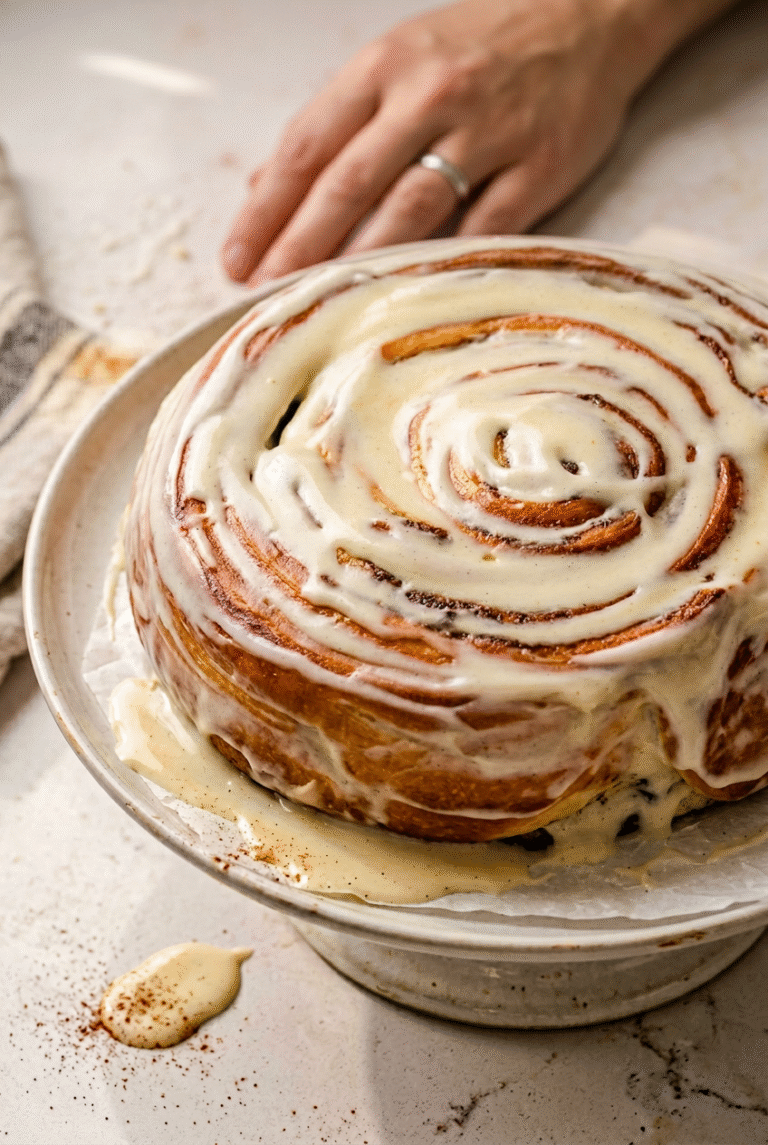 Giant Cinnamon Roll Cake Recipe 2.Png