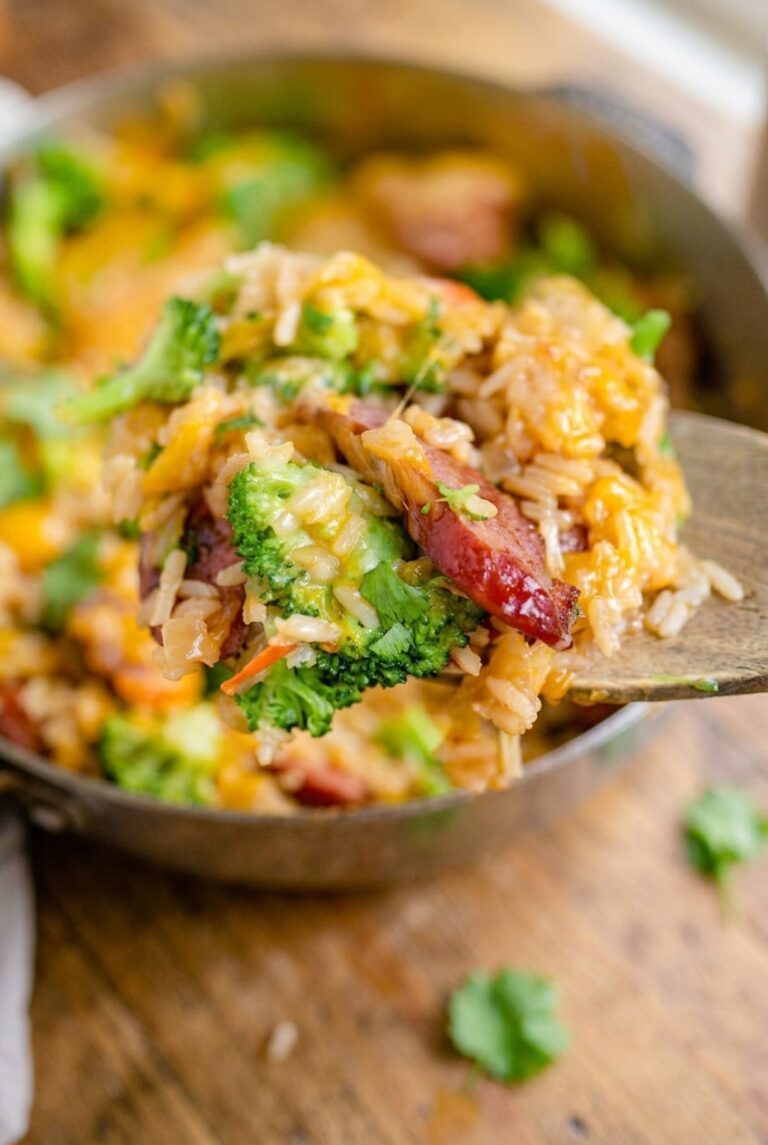 Kielbasa Rice Broccoli Skillet 96.Png