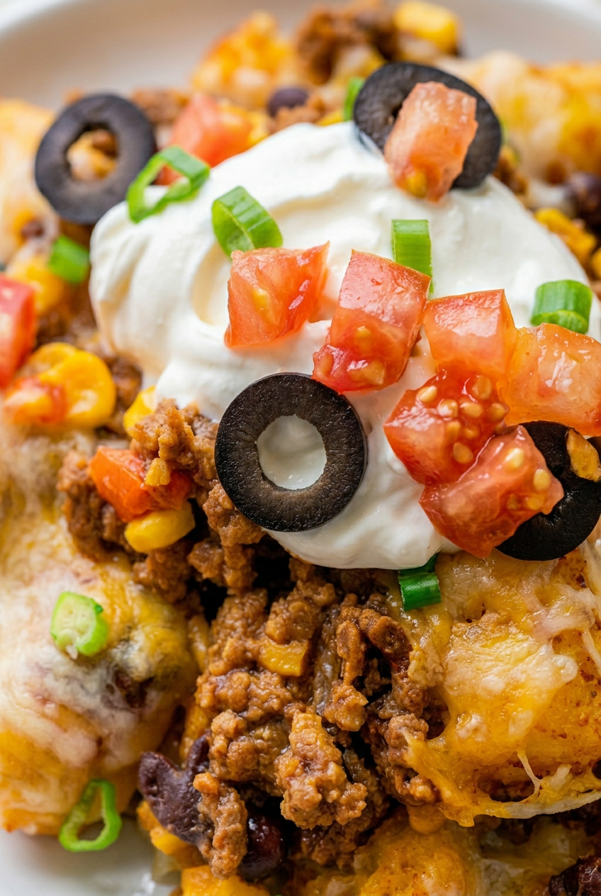 Mexican Tater Tot Casserole