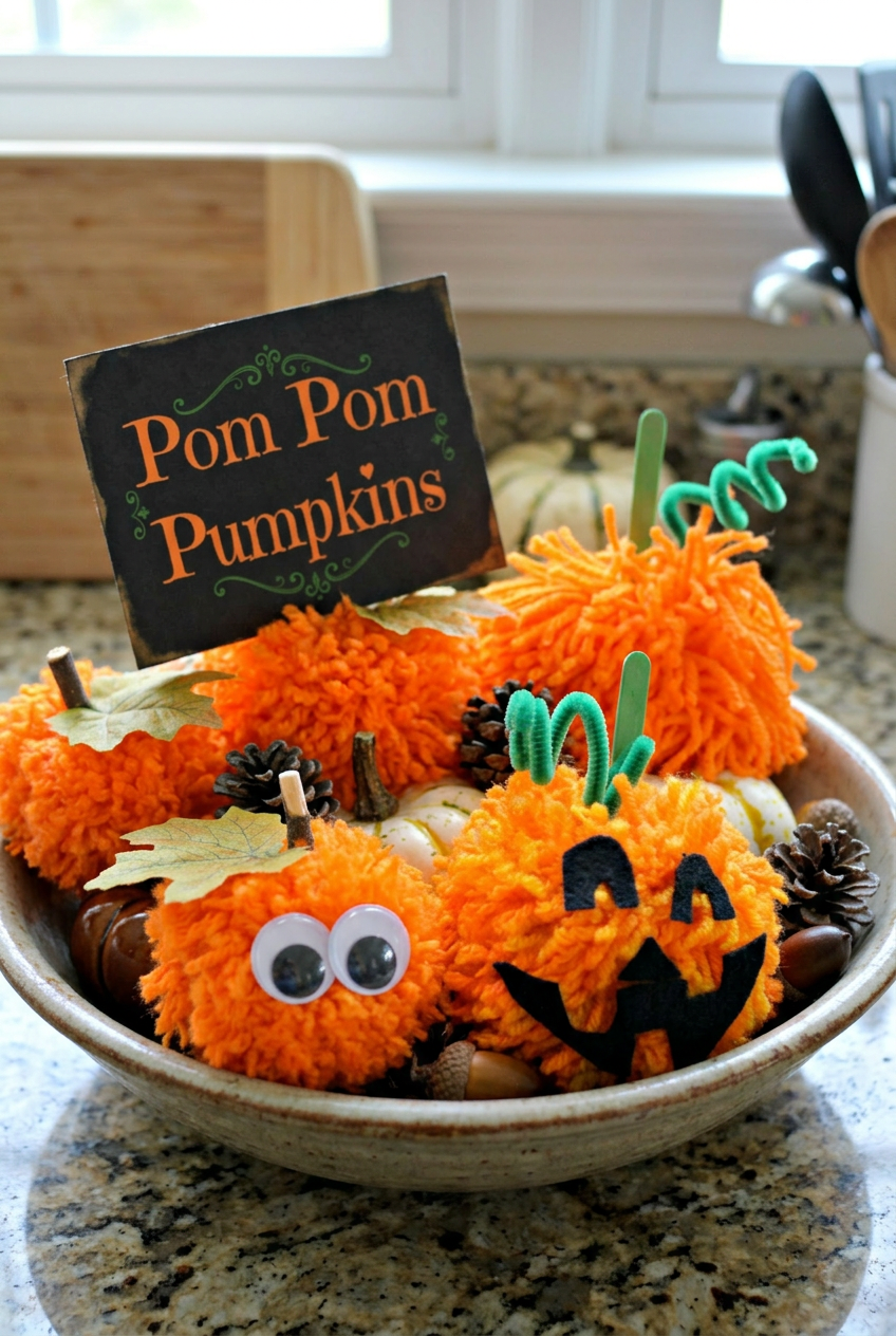 Pom Pom Pumpkins