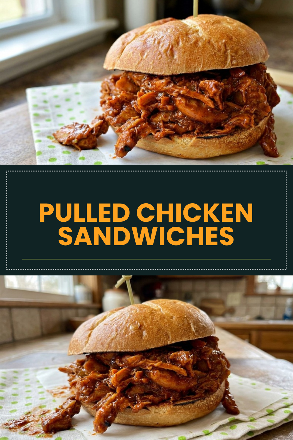 Pulled Chicken Sandwiches