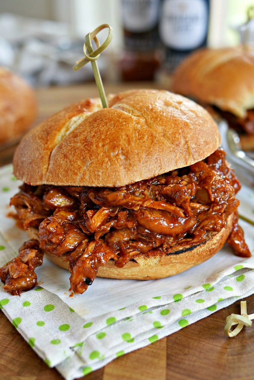 Pulled Chicken Sandwiches