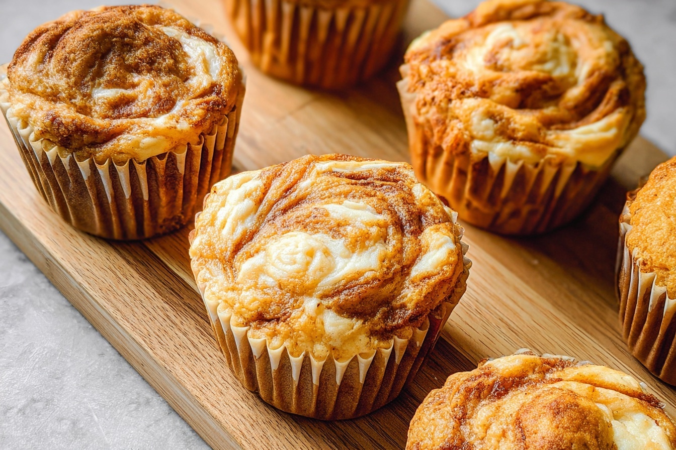 Pumpkin Cream Cheese Swirl Muffins