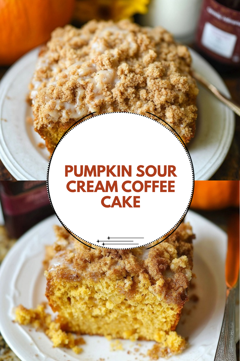 Pumpkin Sour Cream Coffee Cake