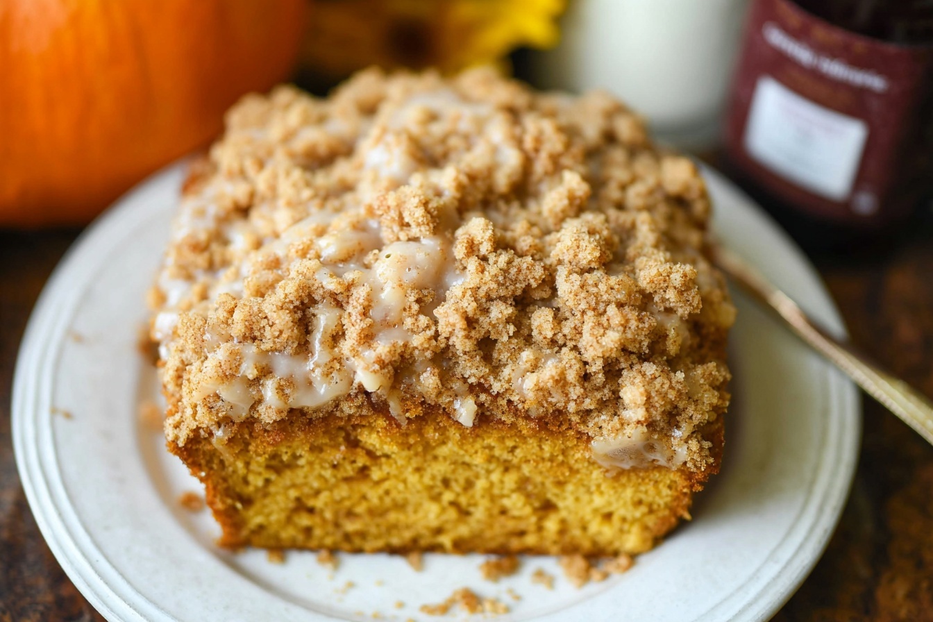 Pumpkin Sour Cream Coffee Cake