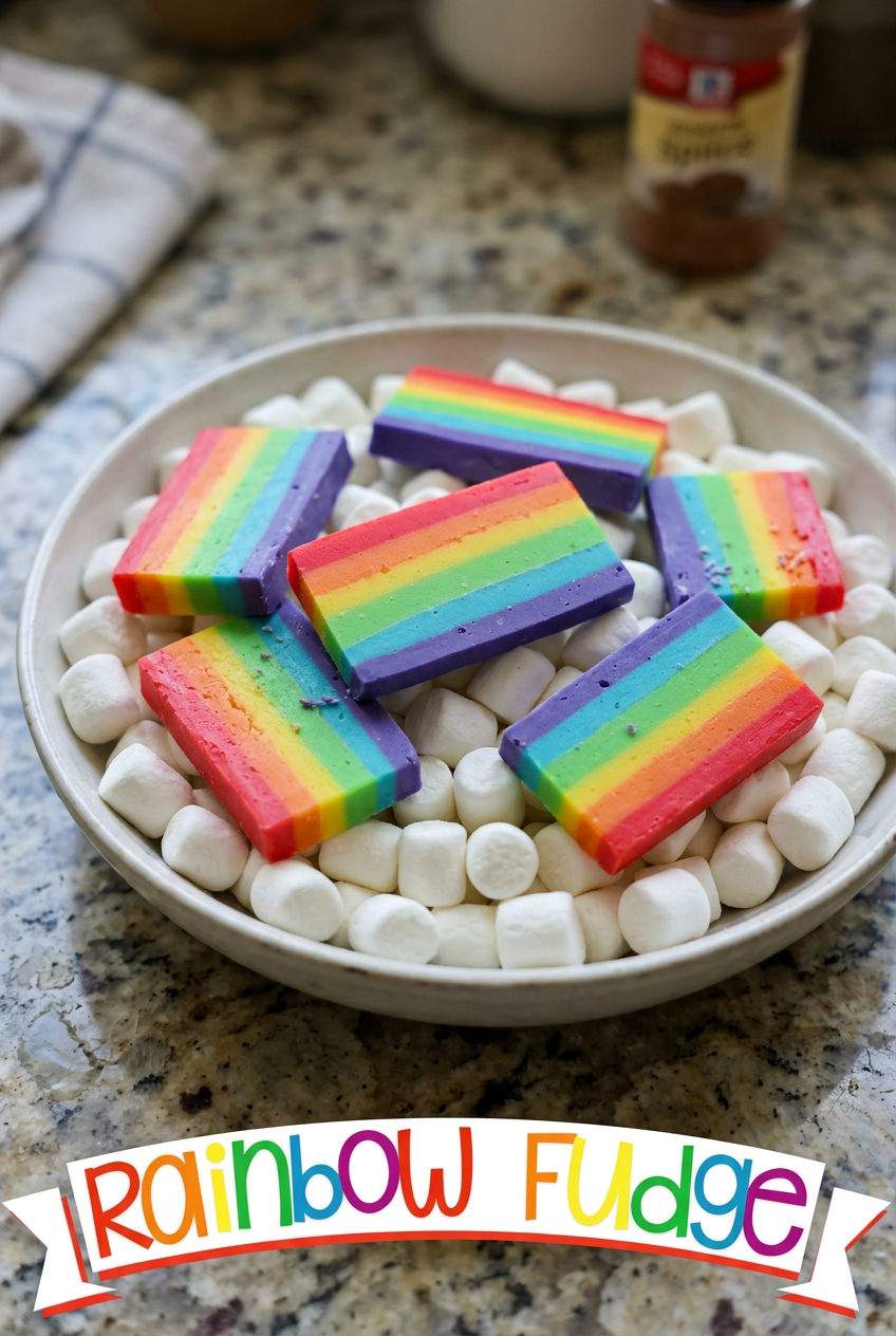 Rainbow Fudge Recipe