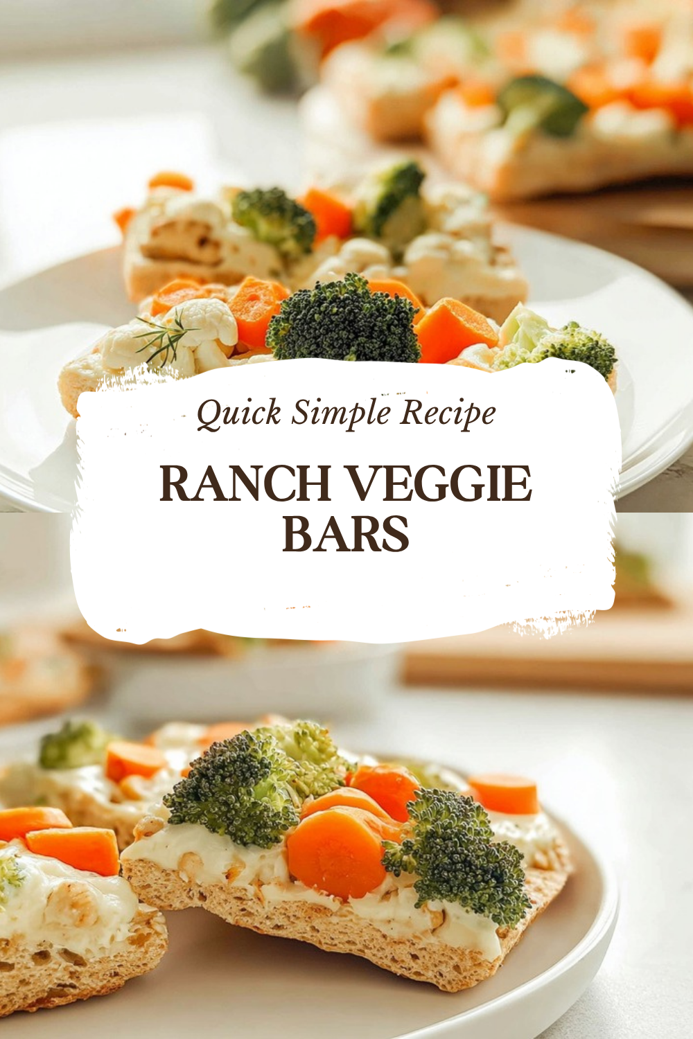 Ranch Veggie Bars