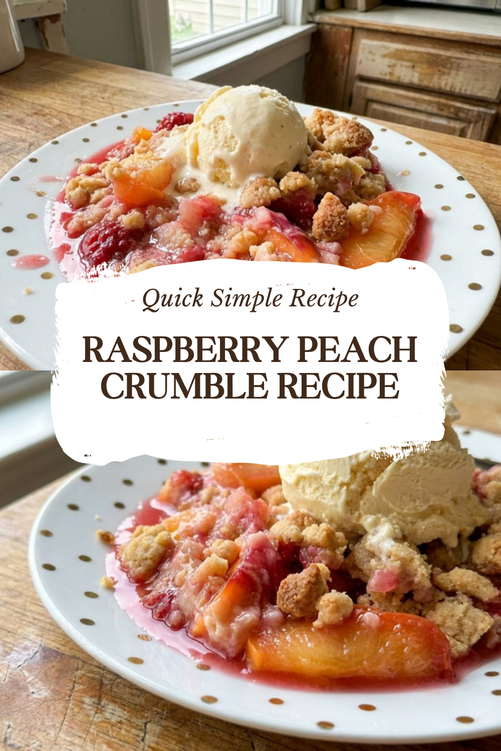 Raspberry Peach Crumble Recipe