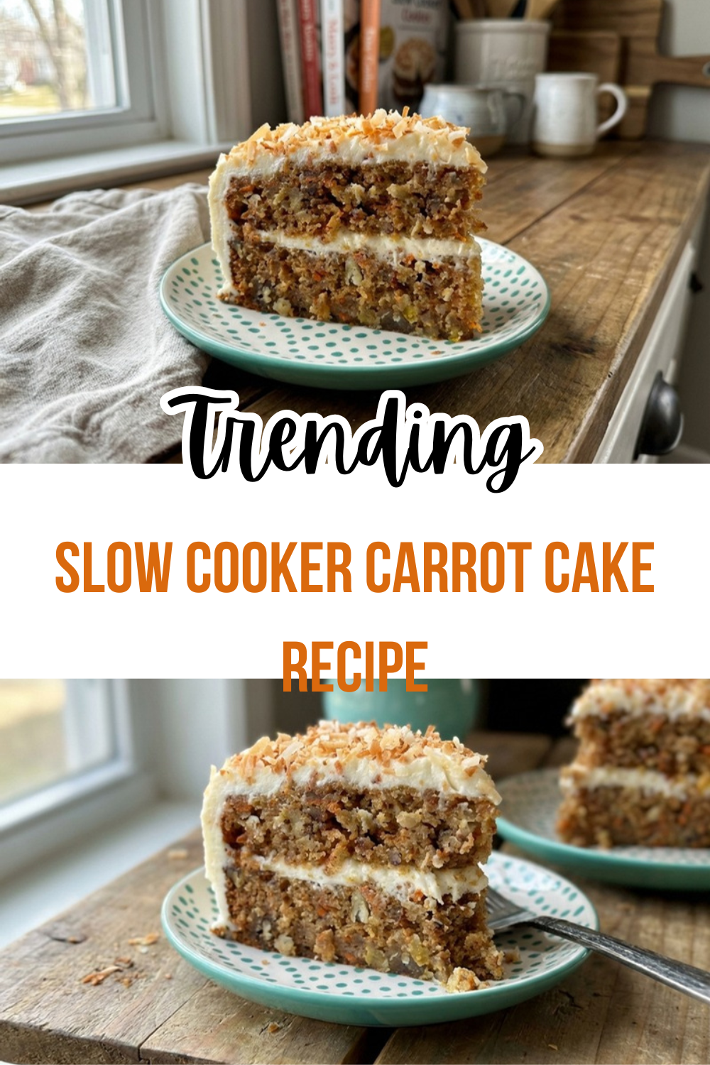 Slow Cooker Carrot Cake Recipe