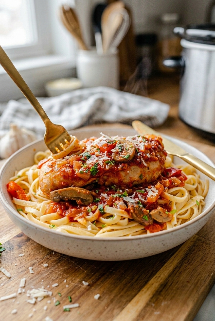 Slow Cooker Chicken Cacciatore