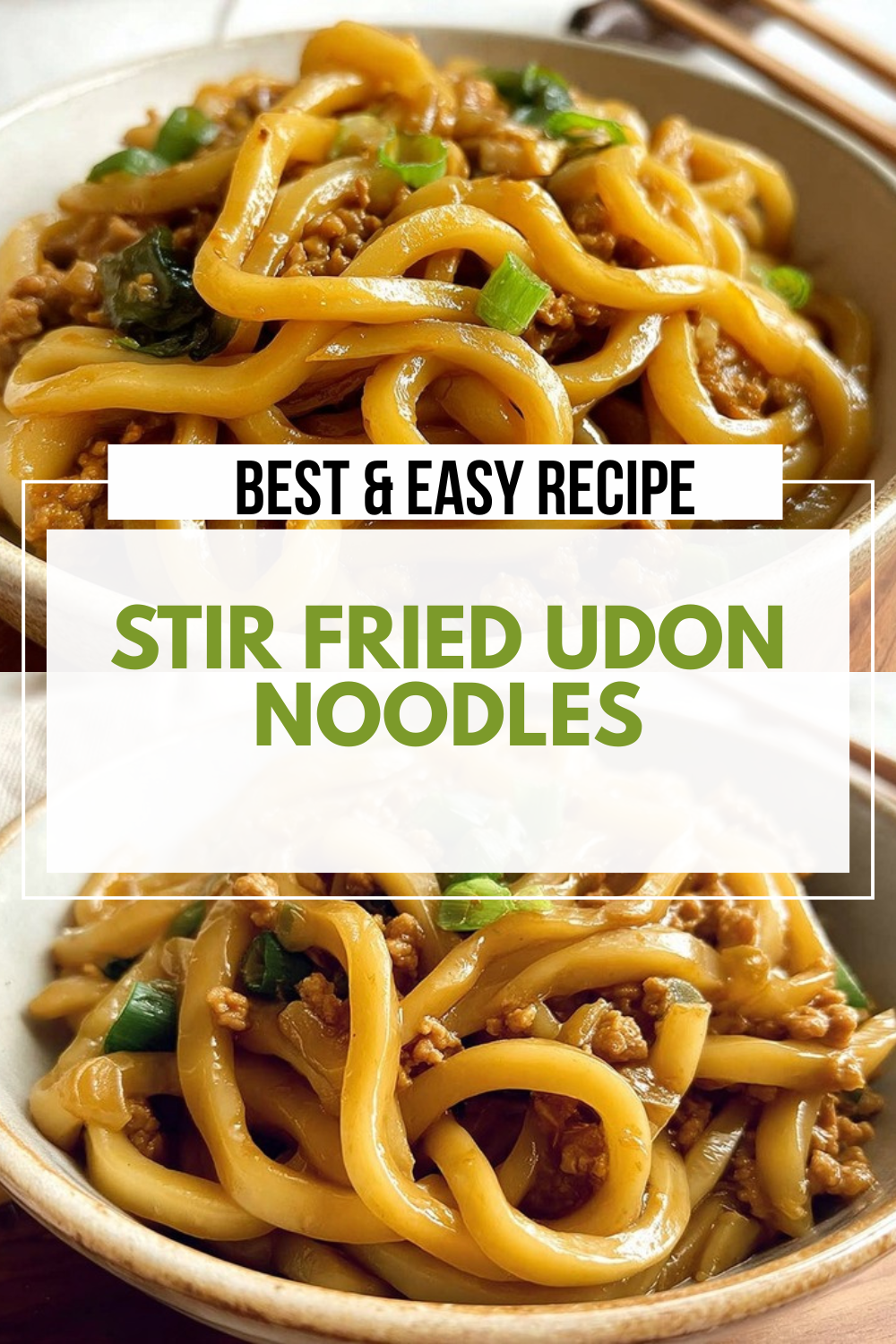 Stir Fried Udon Noodles