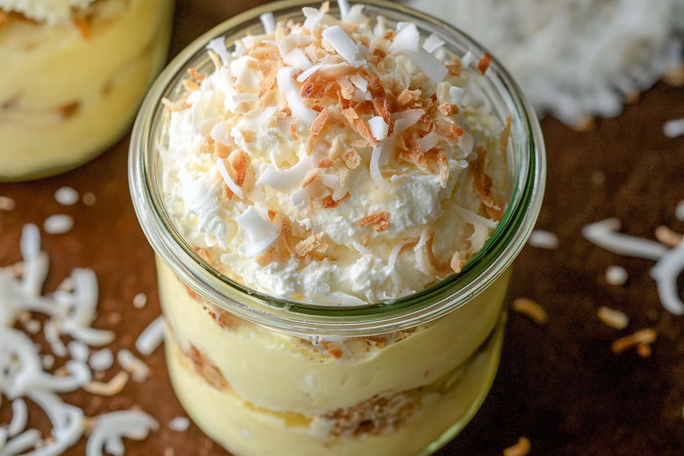 Toasted Coconut Cream Pudding