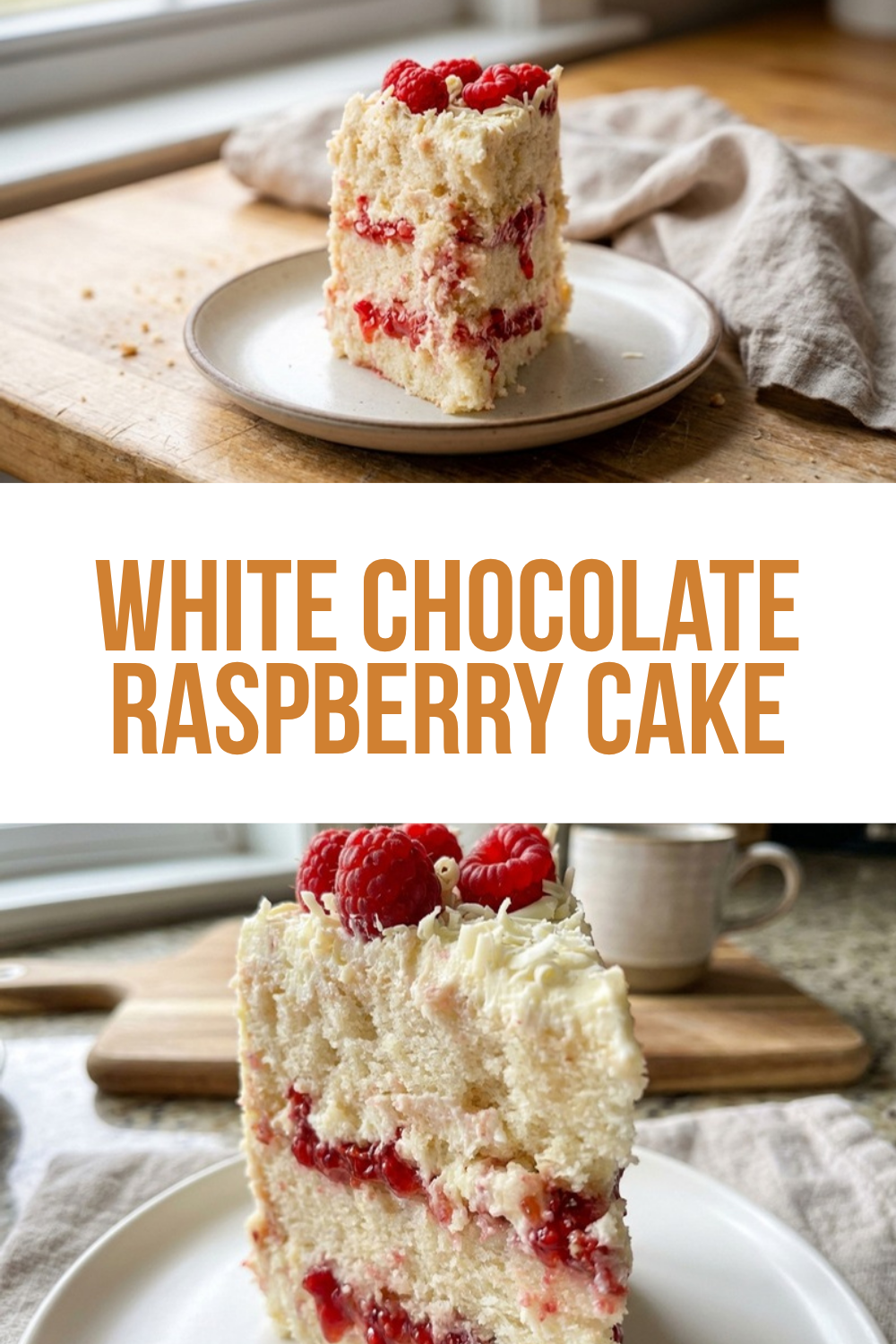 White Chocolate Raspberry Cake