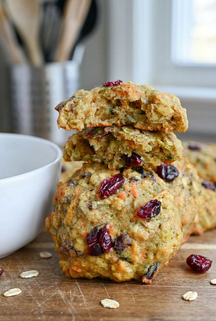 Zucchini Carrot Oatmeal Cookies Recipe