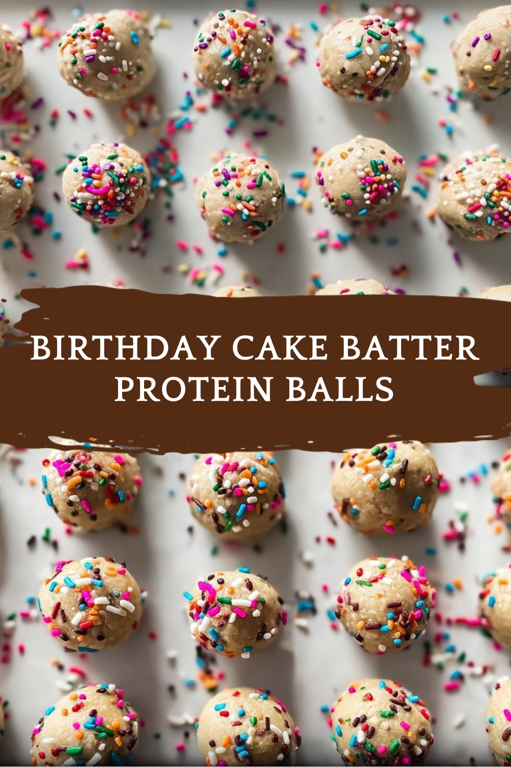 Birthday Cake Batter Protein Balls