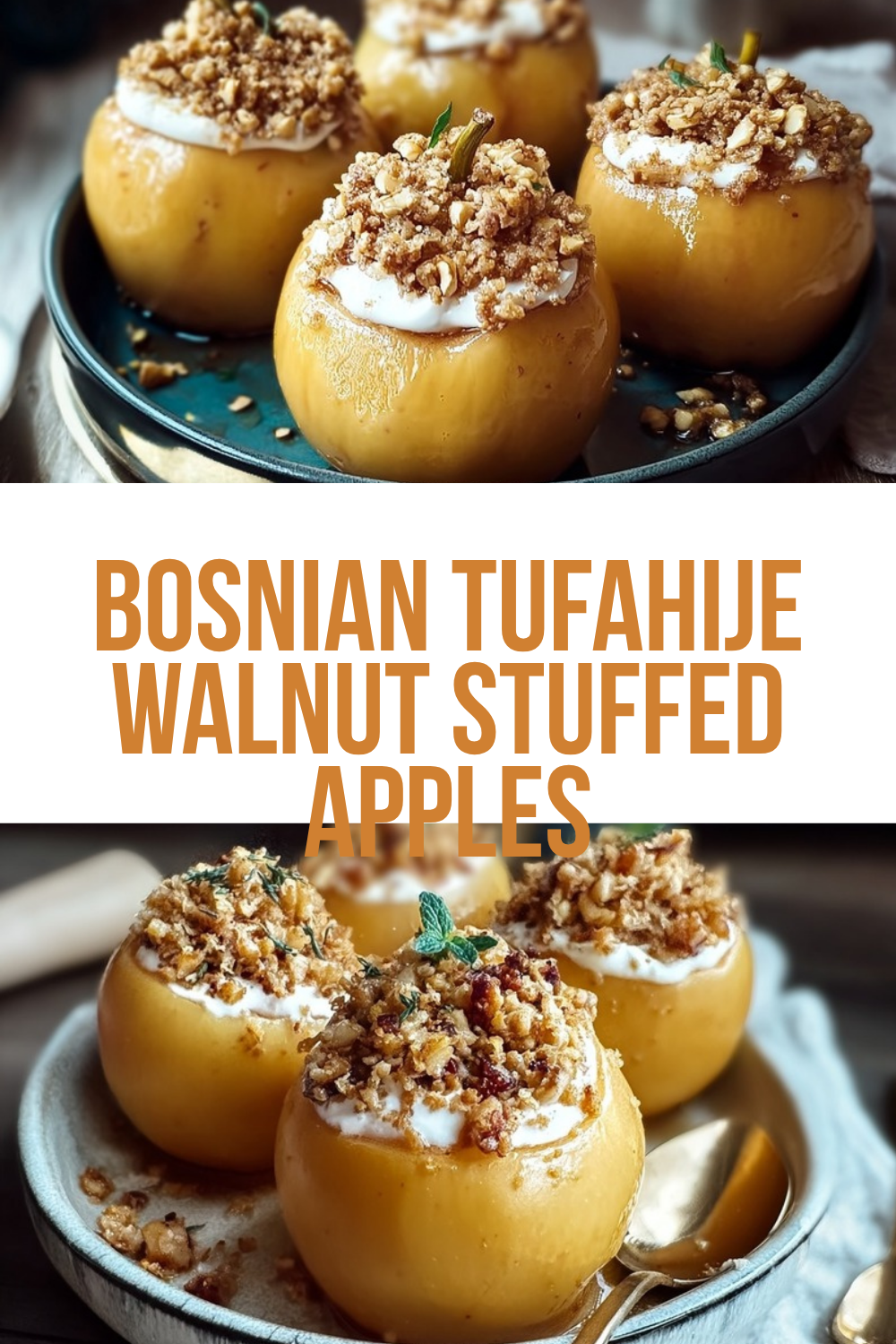 Bosnian Tufahije Walnut Stuffed Apples