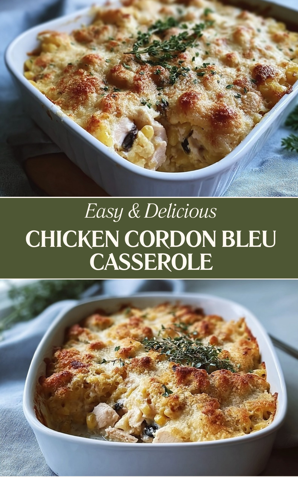 Chicken Cordon Bleu Casserole