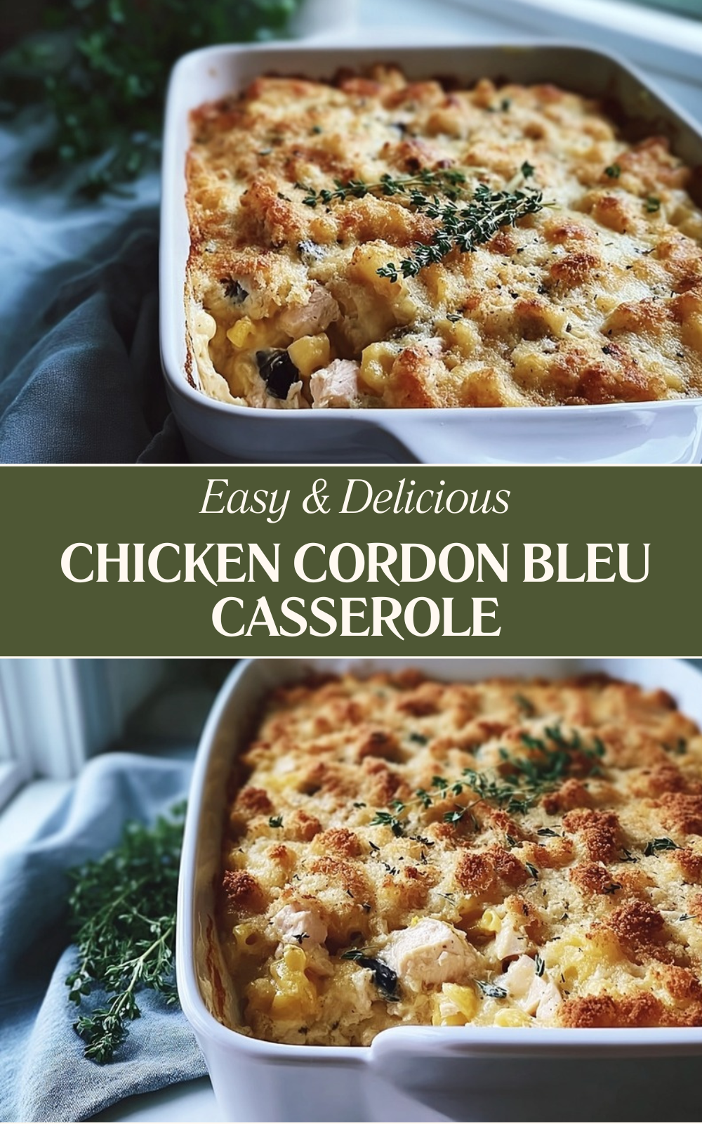 Chicken Cordon Bleu Casserole