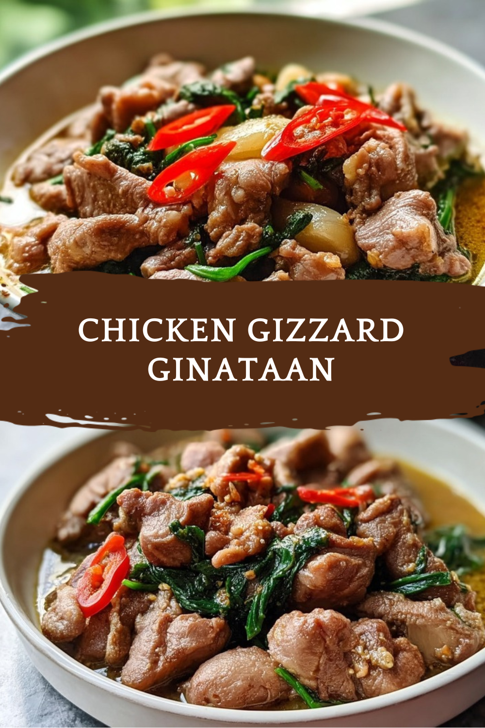 Chicken Gizzard Ginataan