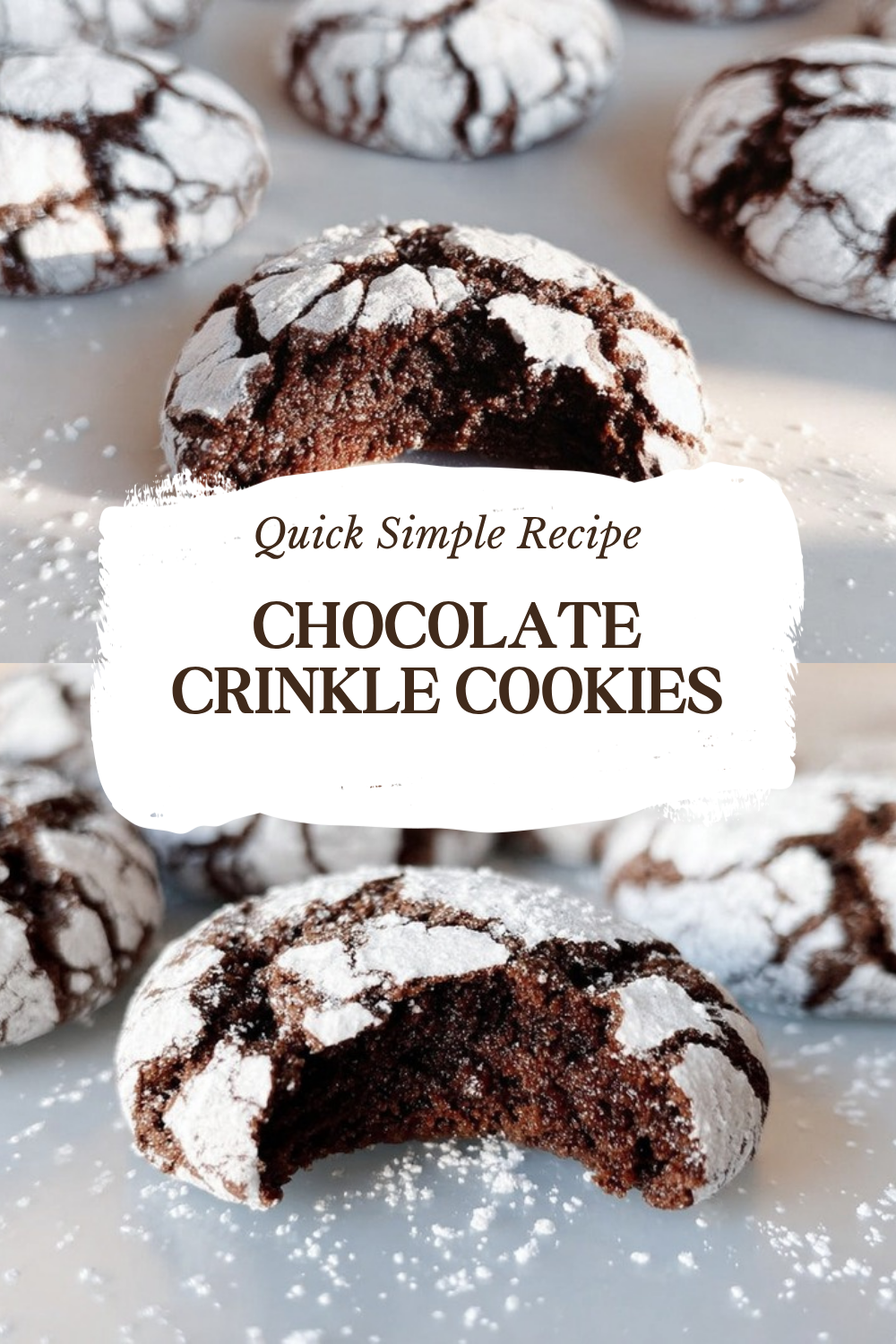 Chocolate Crinkle Cookies