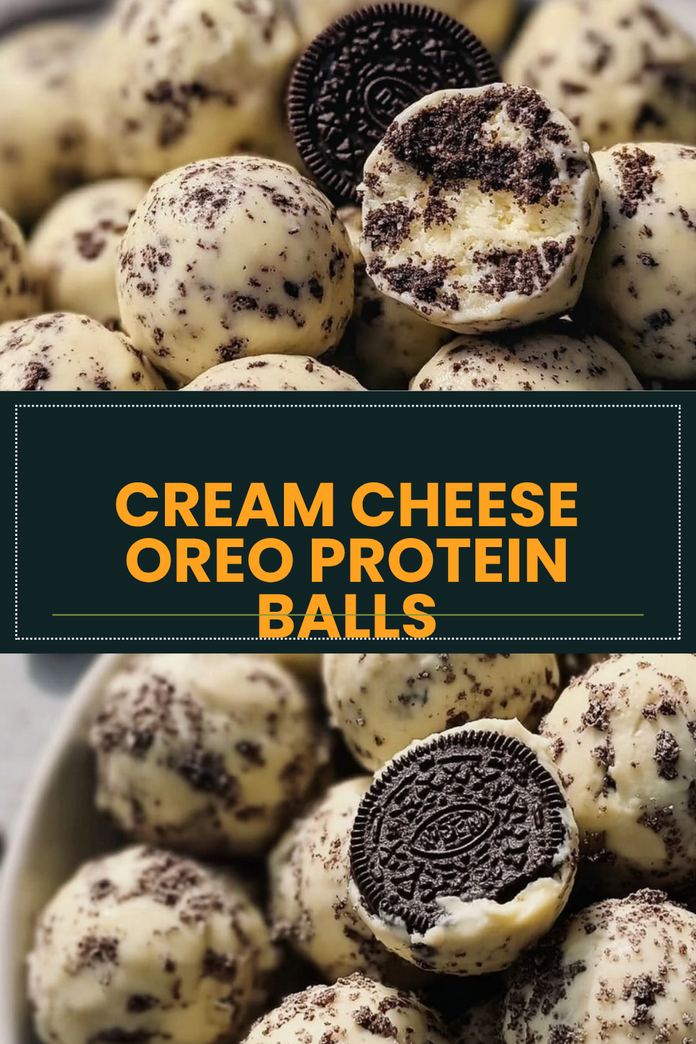 Cream Cheese Oreo Protein Balls