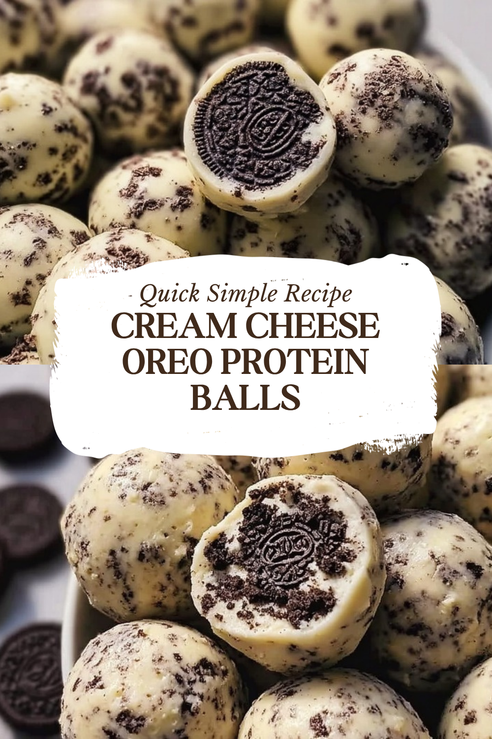 Cream Cheese Oreo Protein Balls