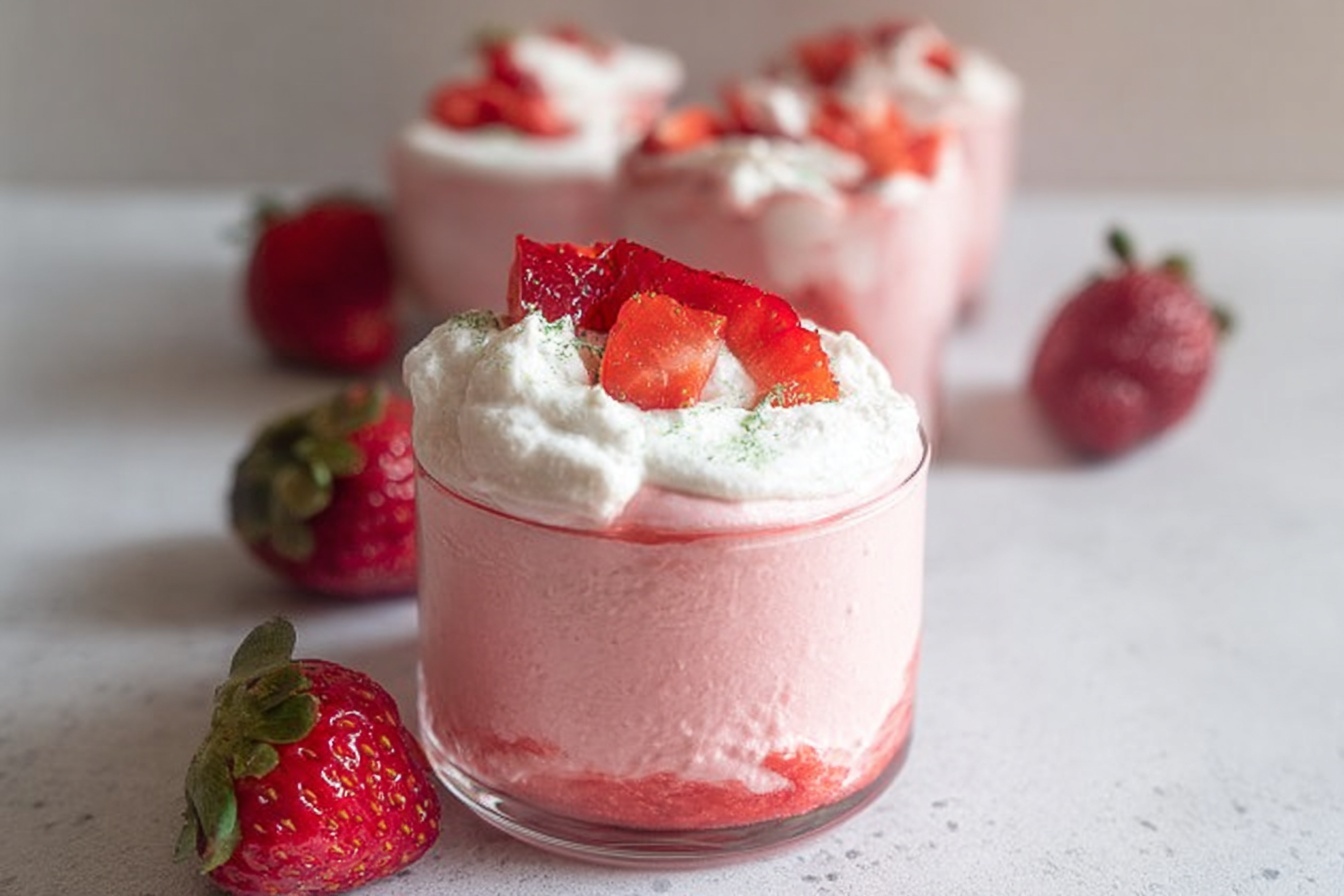 Easy Fresh Strawberry Mousse