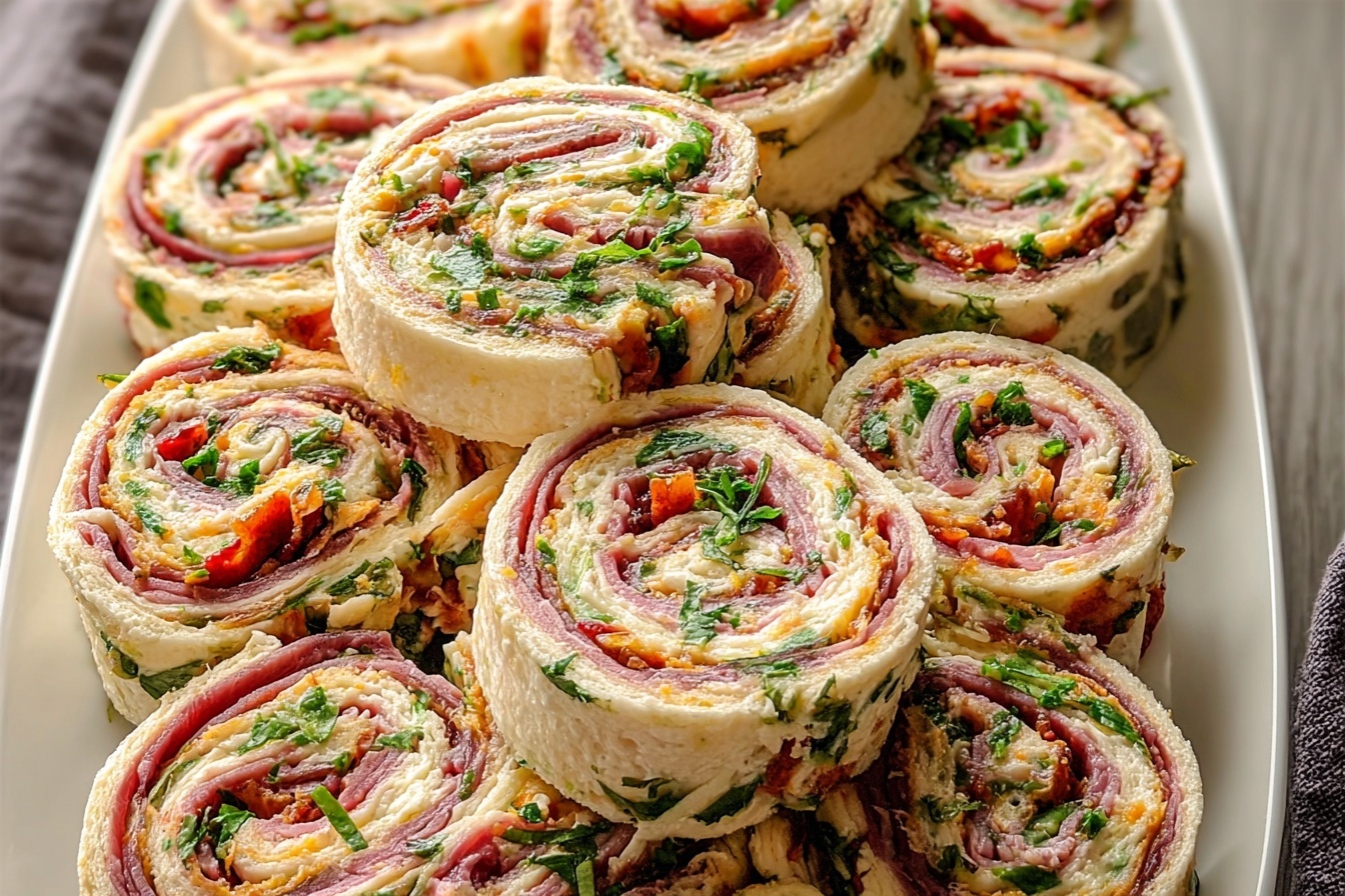 Easy Italian Pinwheel Sandwiches