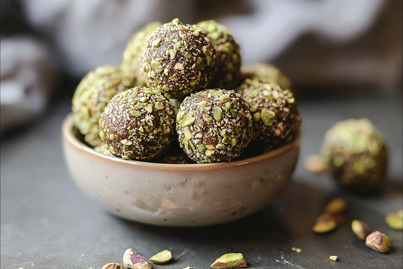 Easy Pistachio Protein Balls