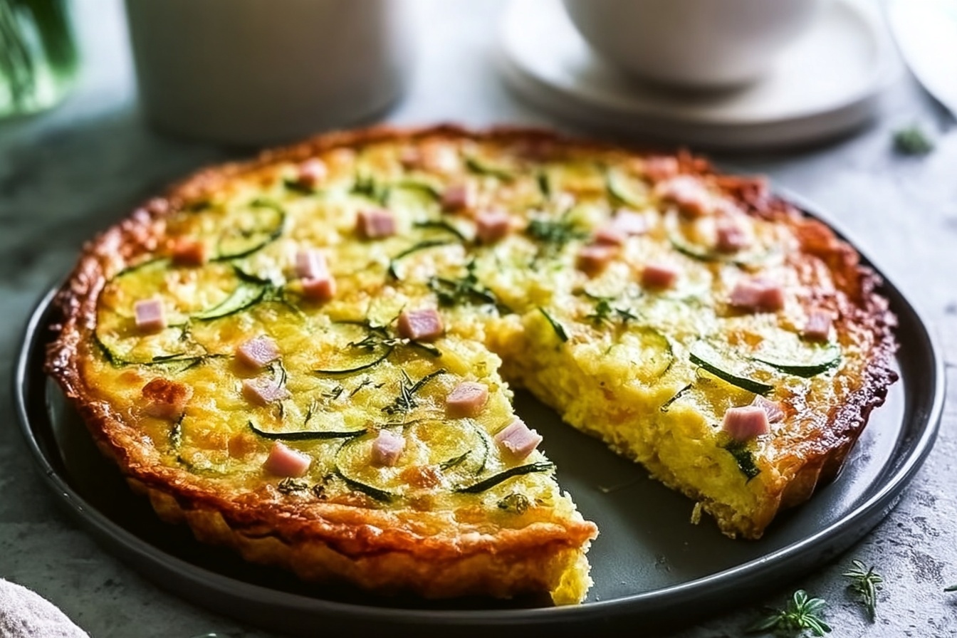 Ham And Zucchini Pie