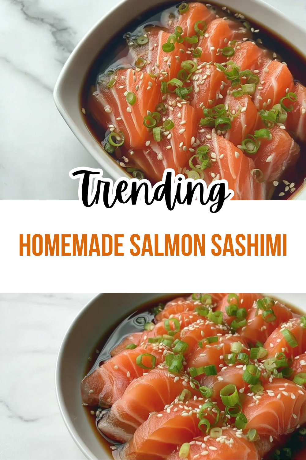 Homemade Salmon Sashimi