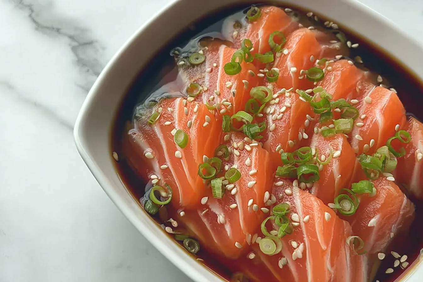 Homemade Salmon Sashimi