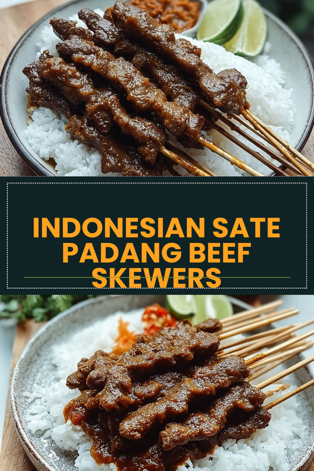 Indonesian Sate Padang Beef Skewers