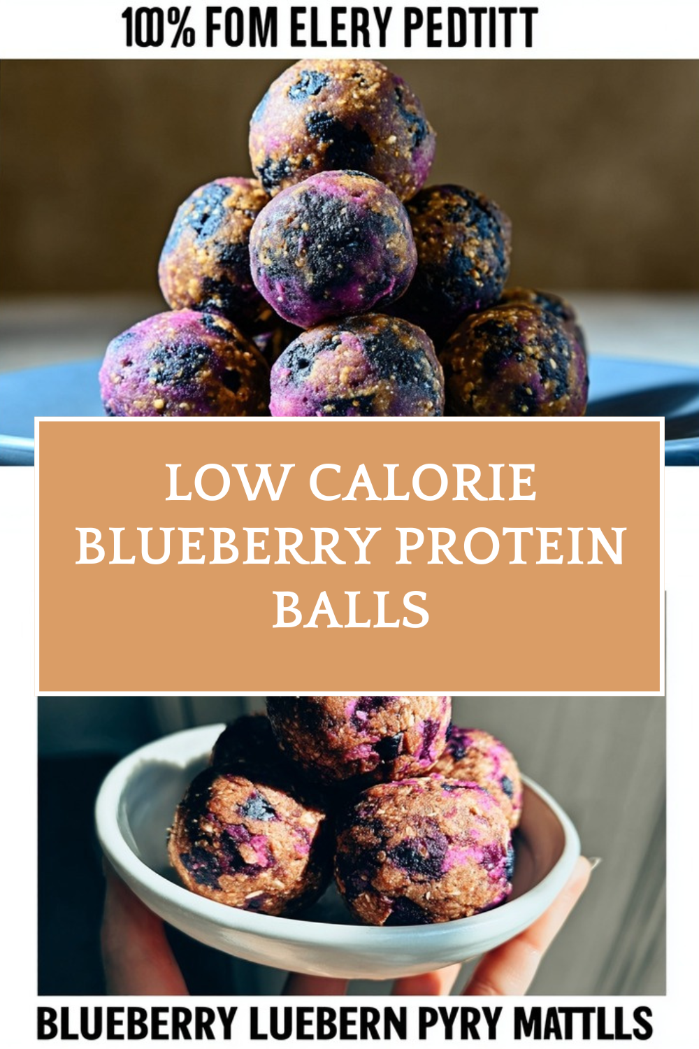 Low Calorie Blueberry Protein Balls