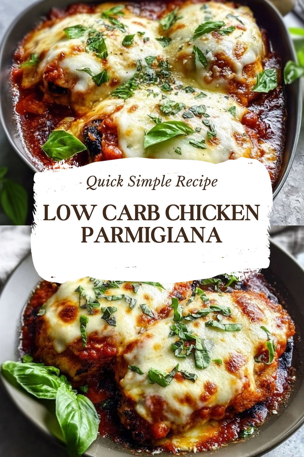 Low Carb Chicken Parmigiana