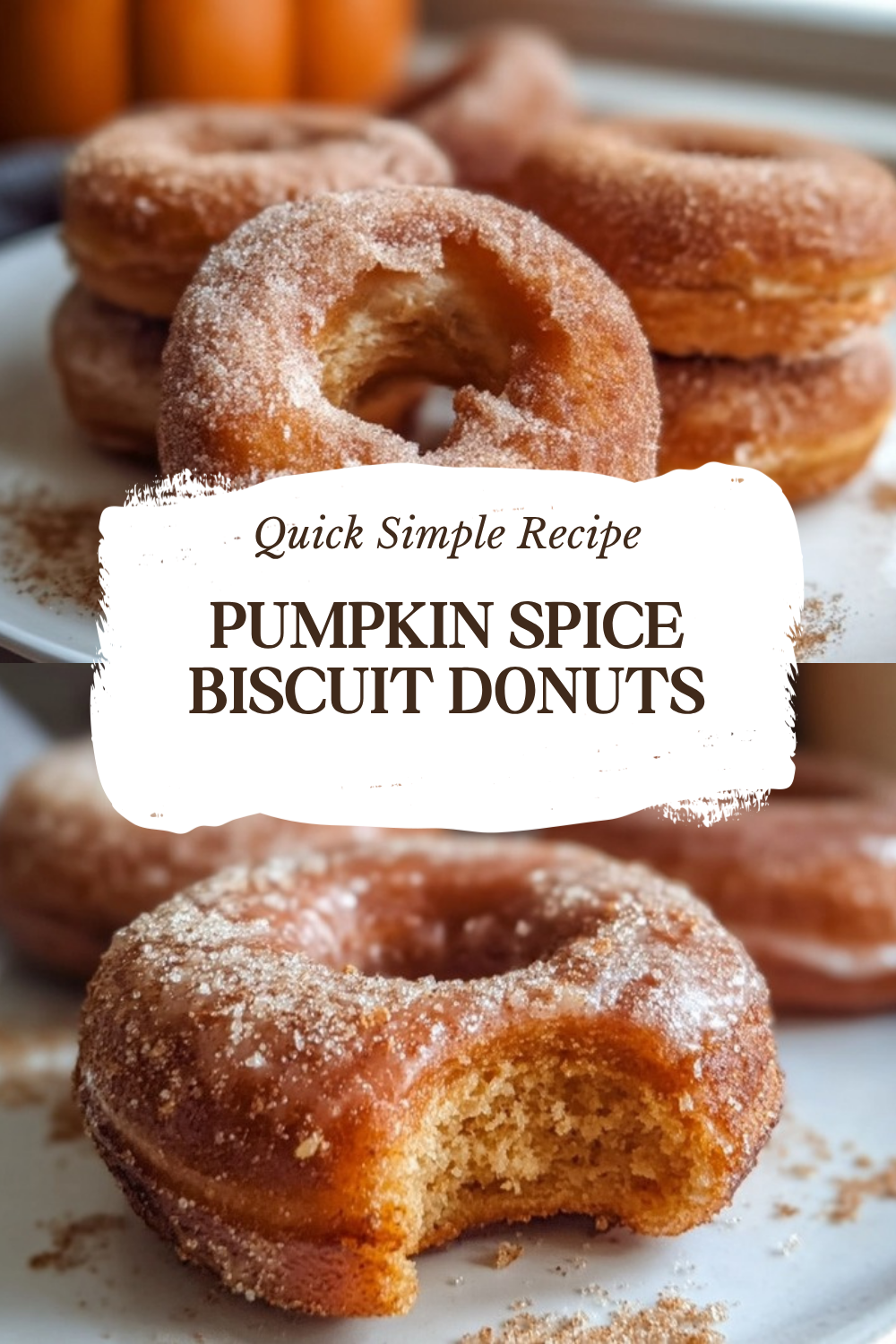 Pumpkin Spice Biscuit Donuts