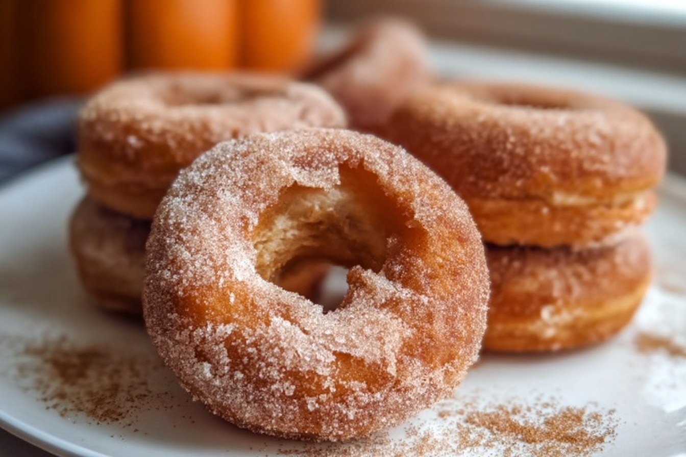 Pumpkin Spice Biscuit Donuts