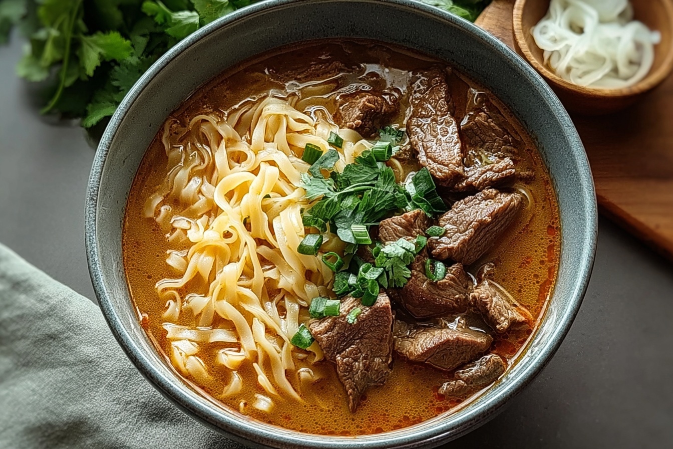 Satay Beef Noodle Soup