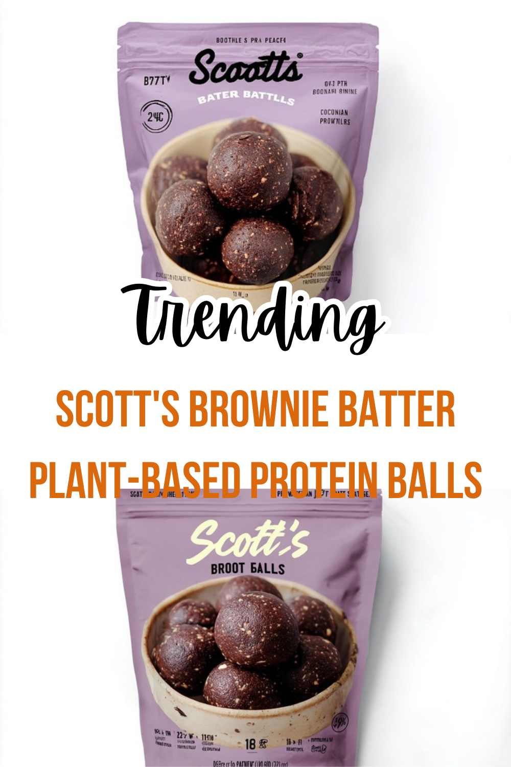 Scott'S Brownie Batter Plant-Based Protein Balls