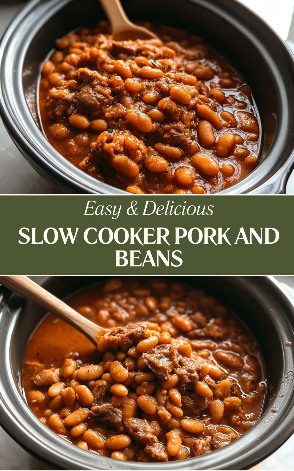 Slow Cooker Pork And Beans