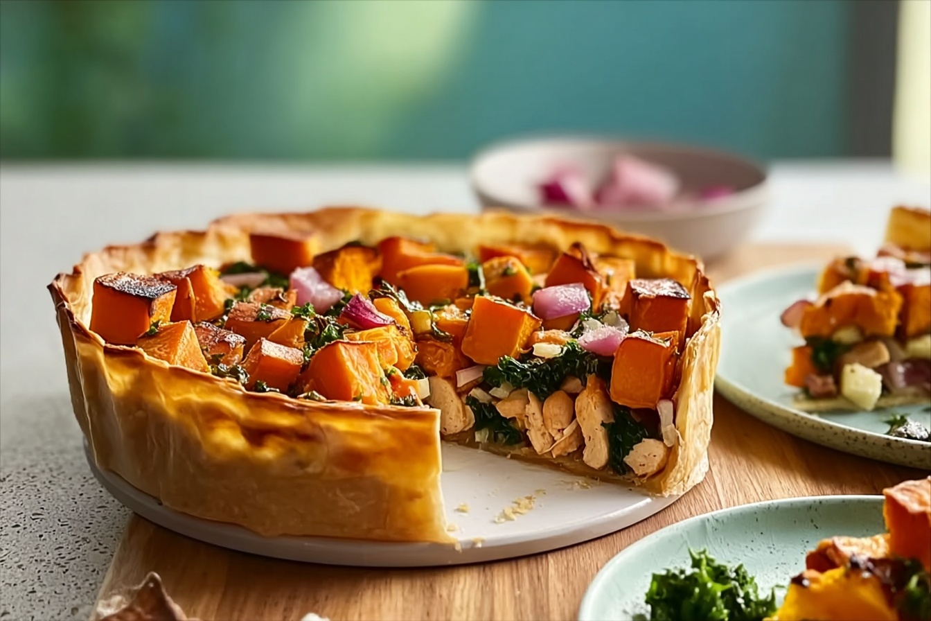 Sweet Potato And Chicken Pie