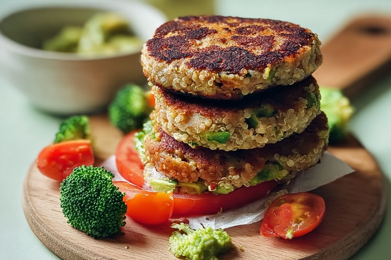 Turkey Broccoli Quinoa Burgers